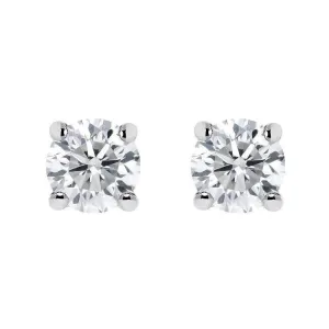 18ct White Gold 0.20ct Diamond Solitaire Stud Earrings