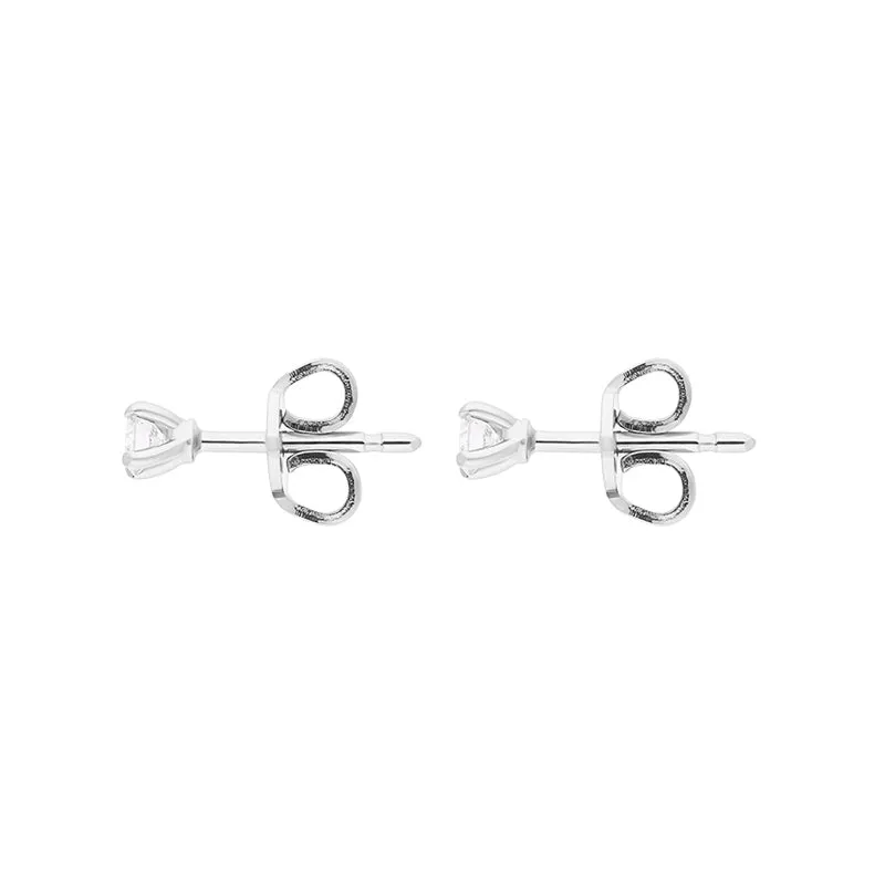 18ct White Gold 0.20ct Diamond Solitaire Stud Earrings