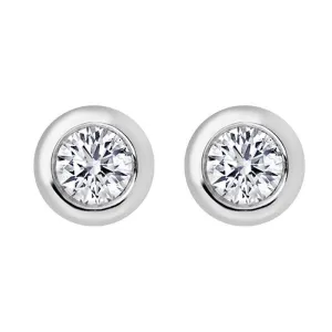 18ct White Gold Round 0.20ct Diamond Stud Earrings