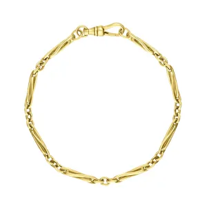 18ct Yellow Gold Handmade Twist Bracelet