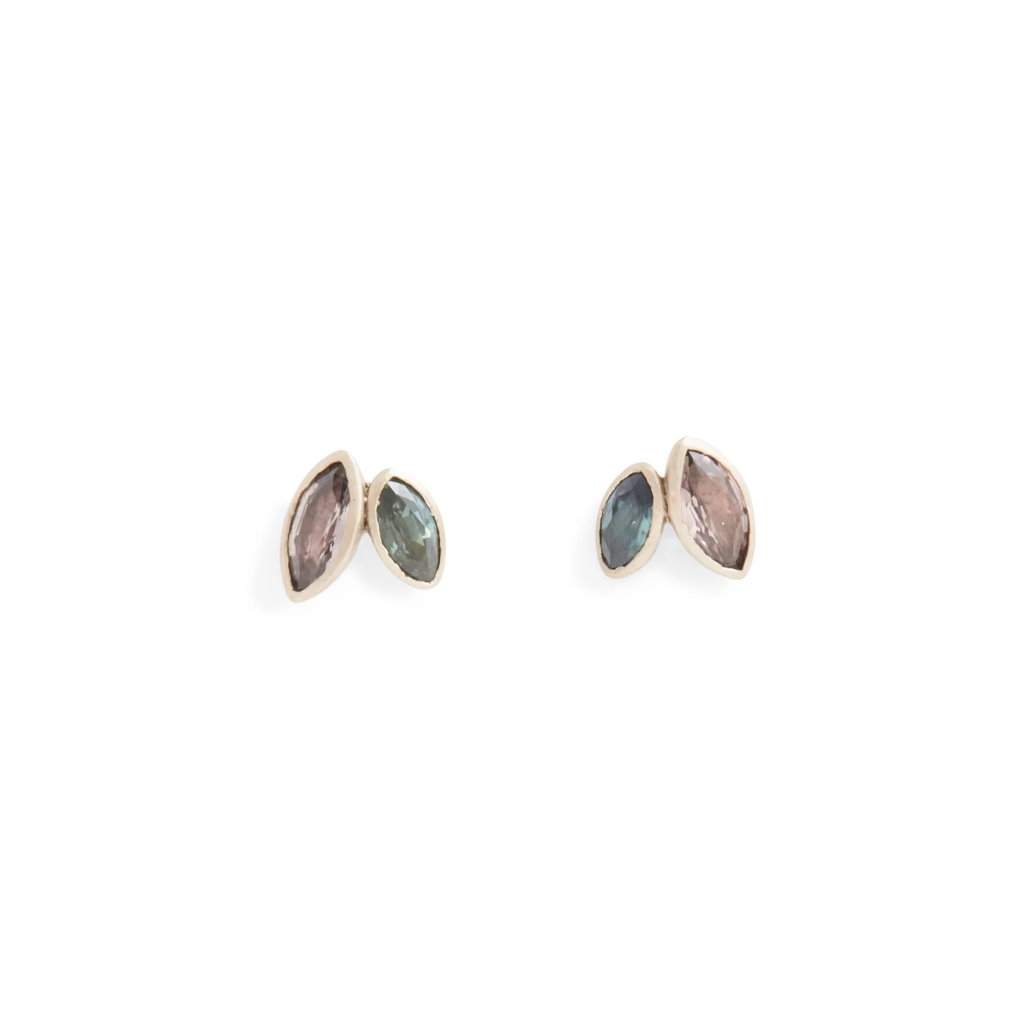 2 Wild Marquise Earrings Pieces of Eight