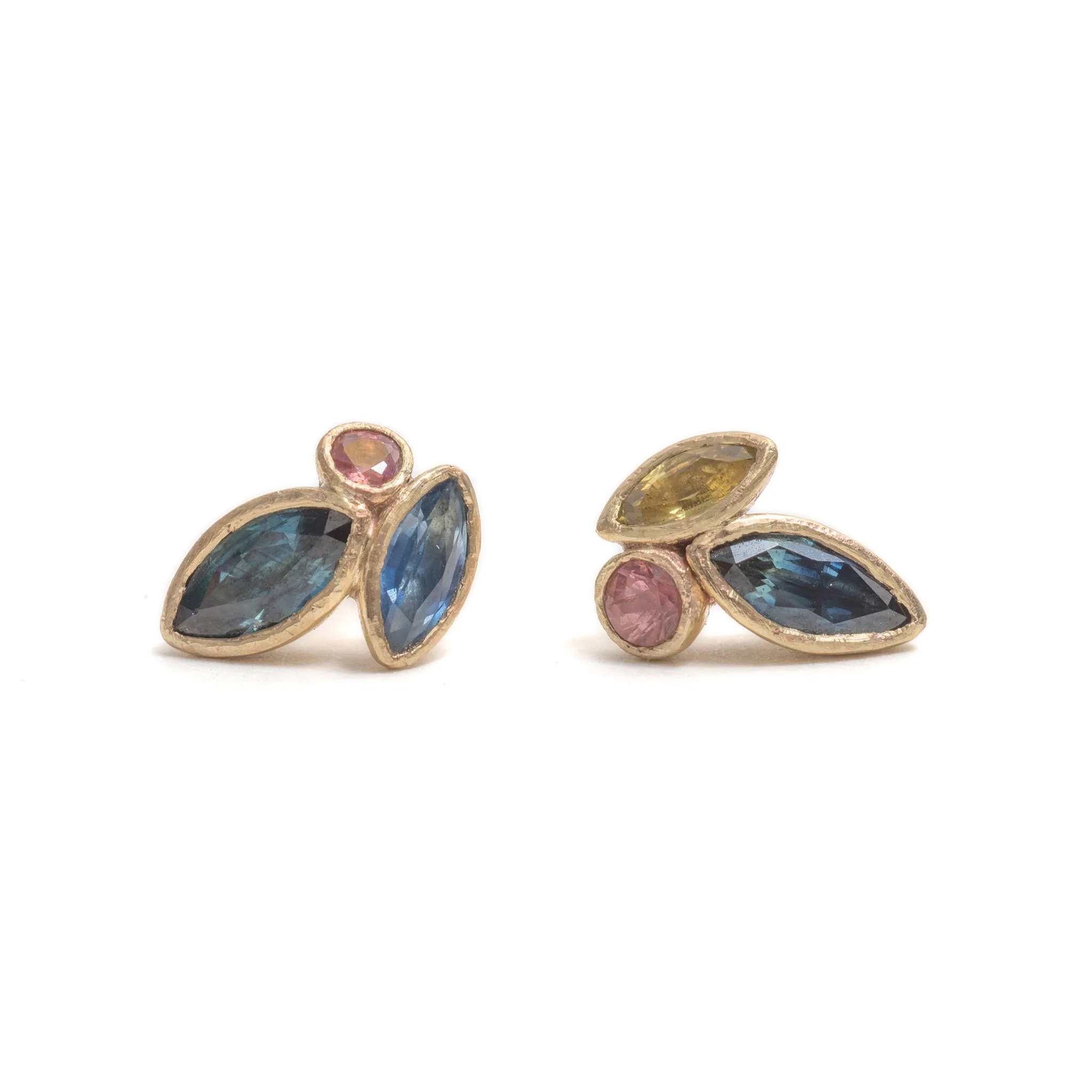 3 Wild Marquise Earrings Pieces of Eight