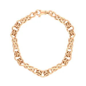 9ct Rose Gold  Celtic Twist Handmade Bracelet