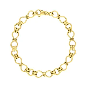 9ct Yellow Gold Figure of Eight Bracelet