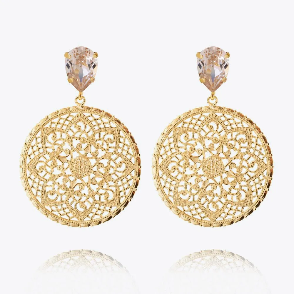 Alexandra Earrings / Silk Caroline Svedbom