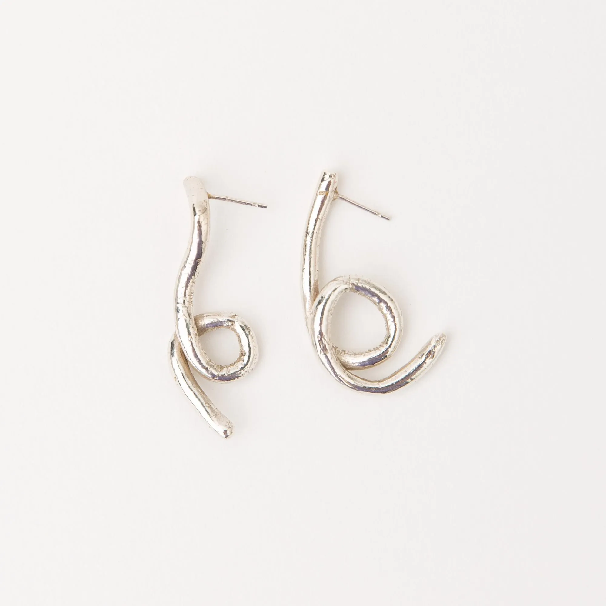 Alga Silver Earrings