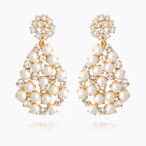 All Of Me Earrings / Pearl   Crystal Caroline Svedbom