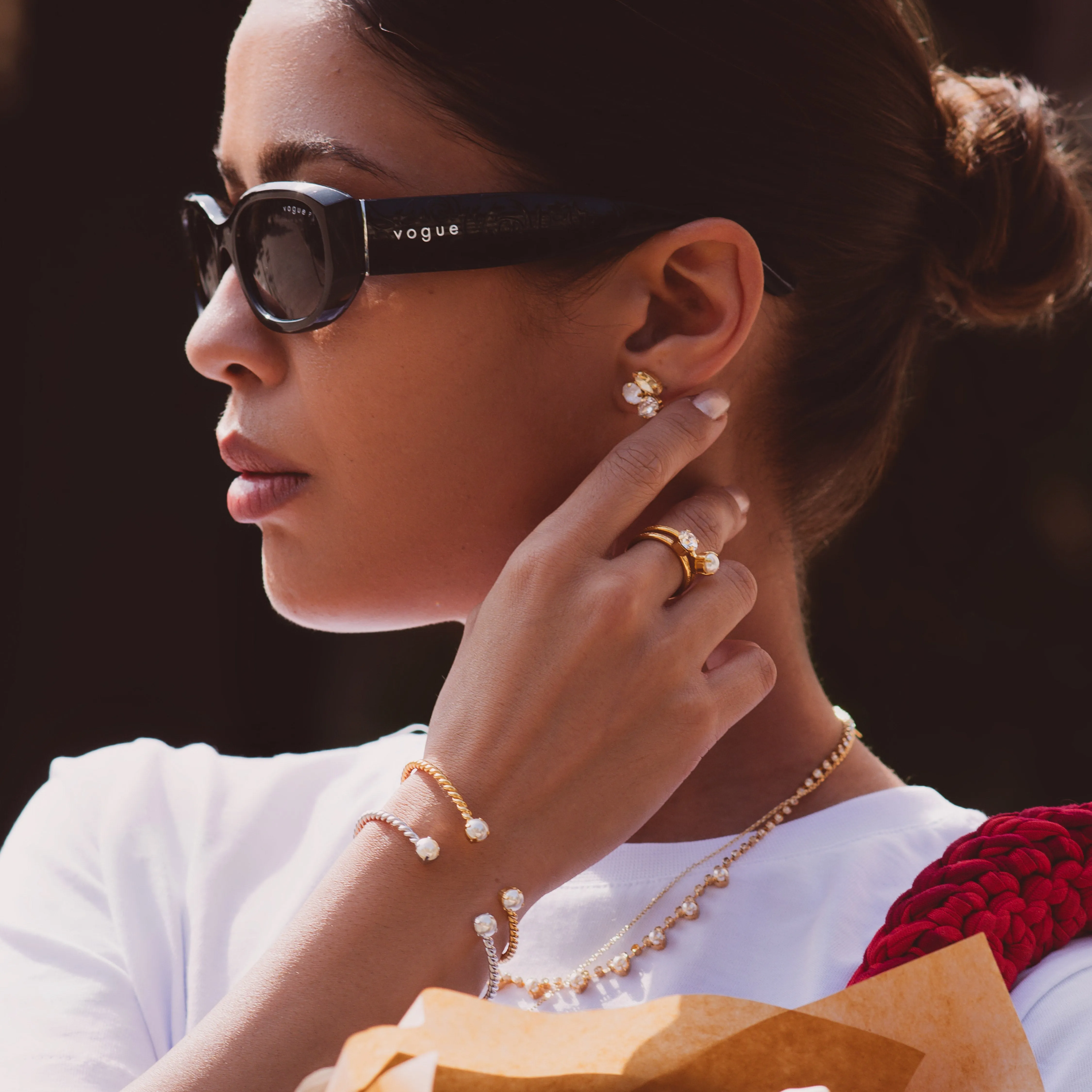 Ana Earrings / Golden Combo Caroline Svedbom