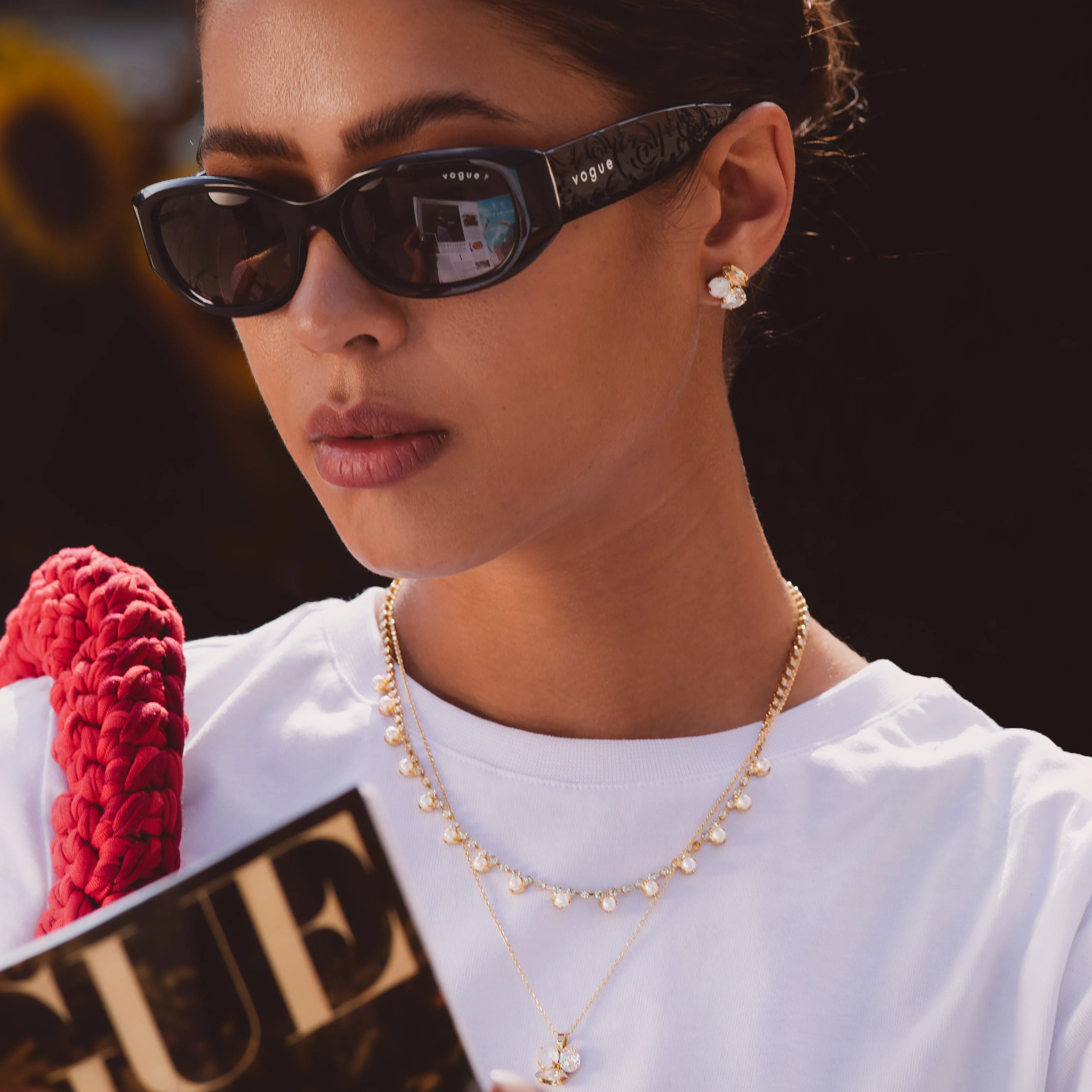 Ana Earrings / Golden Combo Caroline Svedbom