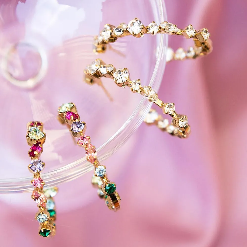 Antonia Loop Earrings / Crystal Caroline Svedbom