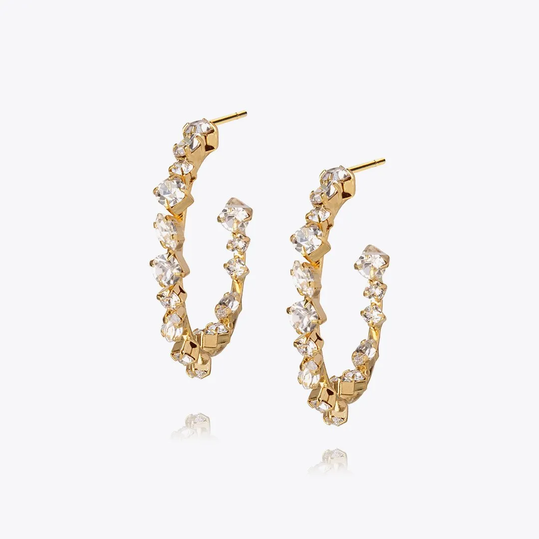 Antonia Loop Earrings / Crystal Caroline Svedbom
