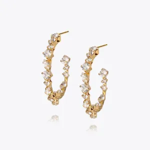Antonia Loop Earrings / Crystal Caroline Svedbom