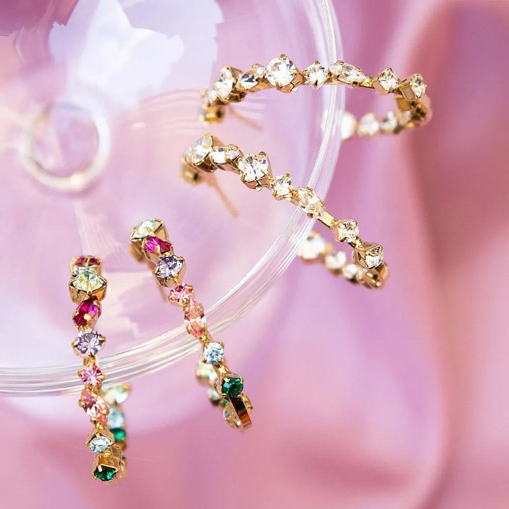 Antonia Loop Earrings / Pomelo Combo Caroline Svedbom