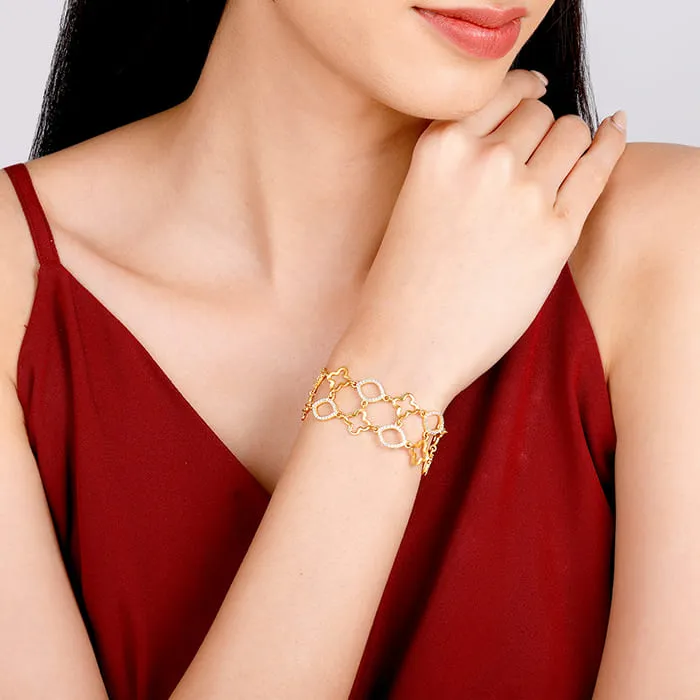 Anushka Sharma Golden Charming Bracelet Giva