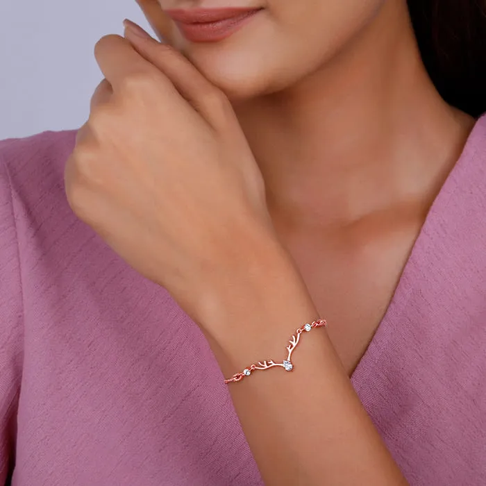 Anushka Sharma Rose Gold Deer Bracelet Giva