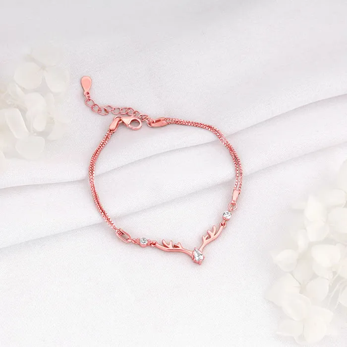 Anushka Sharma Rose Gold Deer Bracelet Giva