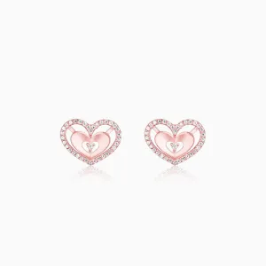 Anushka Sharma Rose Gold Dreamy Love Affair Stud Earrings Giva