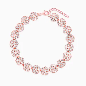 Anushka Sharma Rose Gold Studded Flower Bracelet Giva