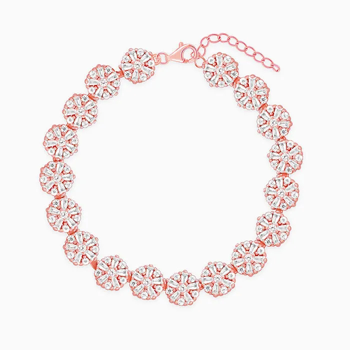 Anushka Sharma Rose Gold Studded Flower Bracelet Giva