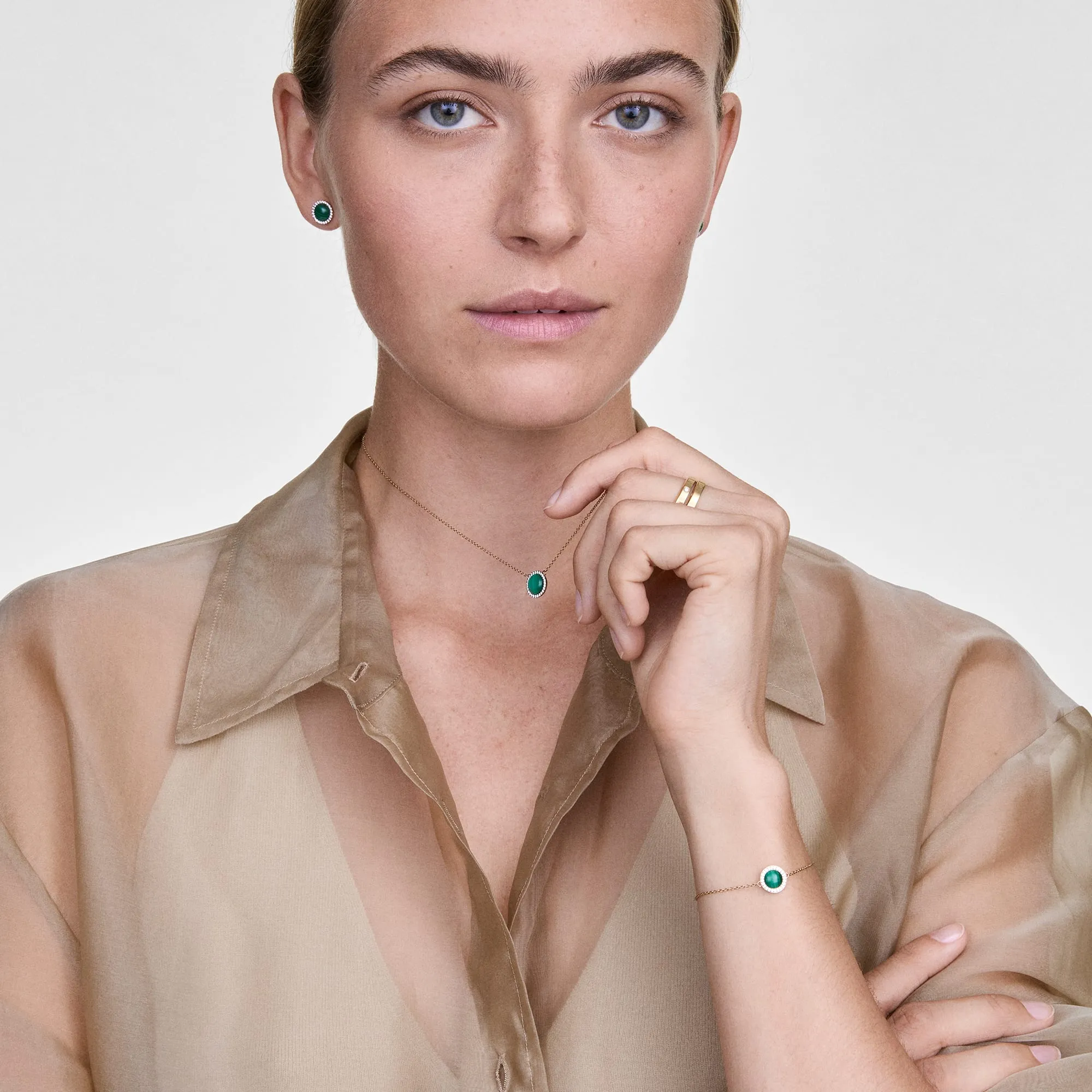 Audrey Bracelet Malachite Gold Daniel Wellington