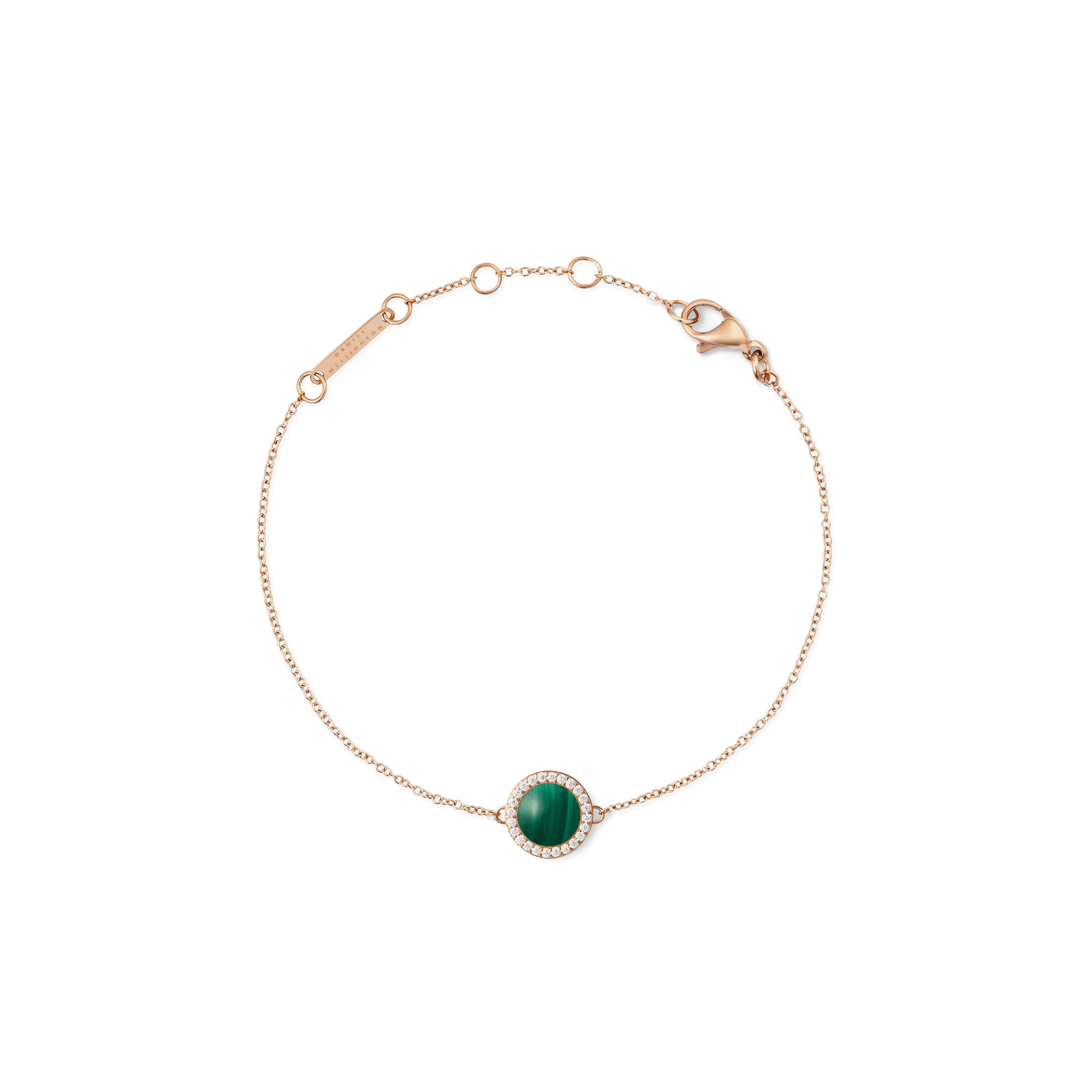 Audrey Bracelet Malachite Rose Gold Daniel Wellington