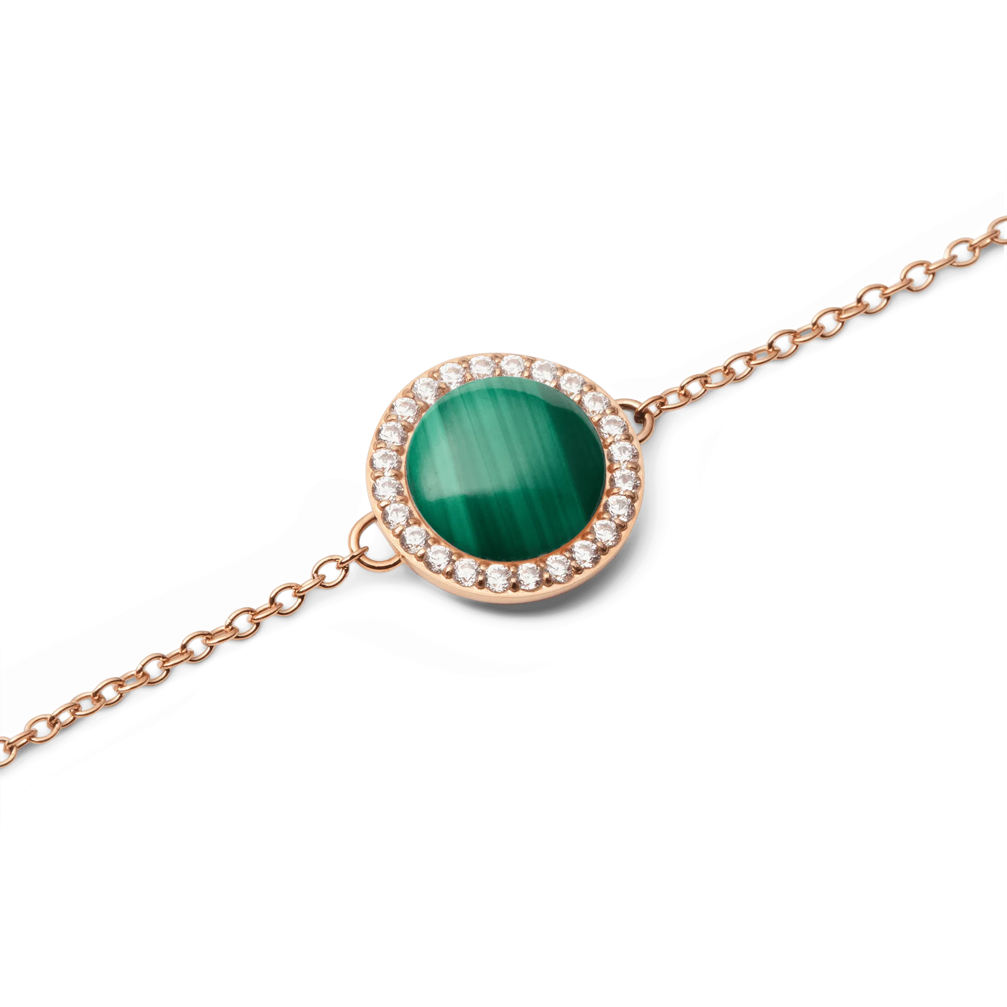 Audrey Bracelet Malachite Rose Gold Daniel Wellington