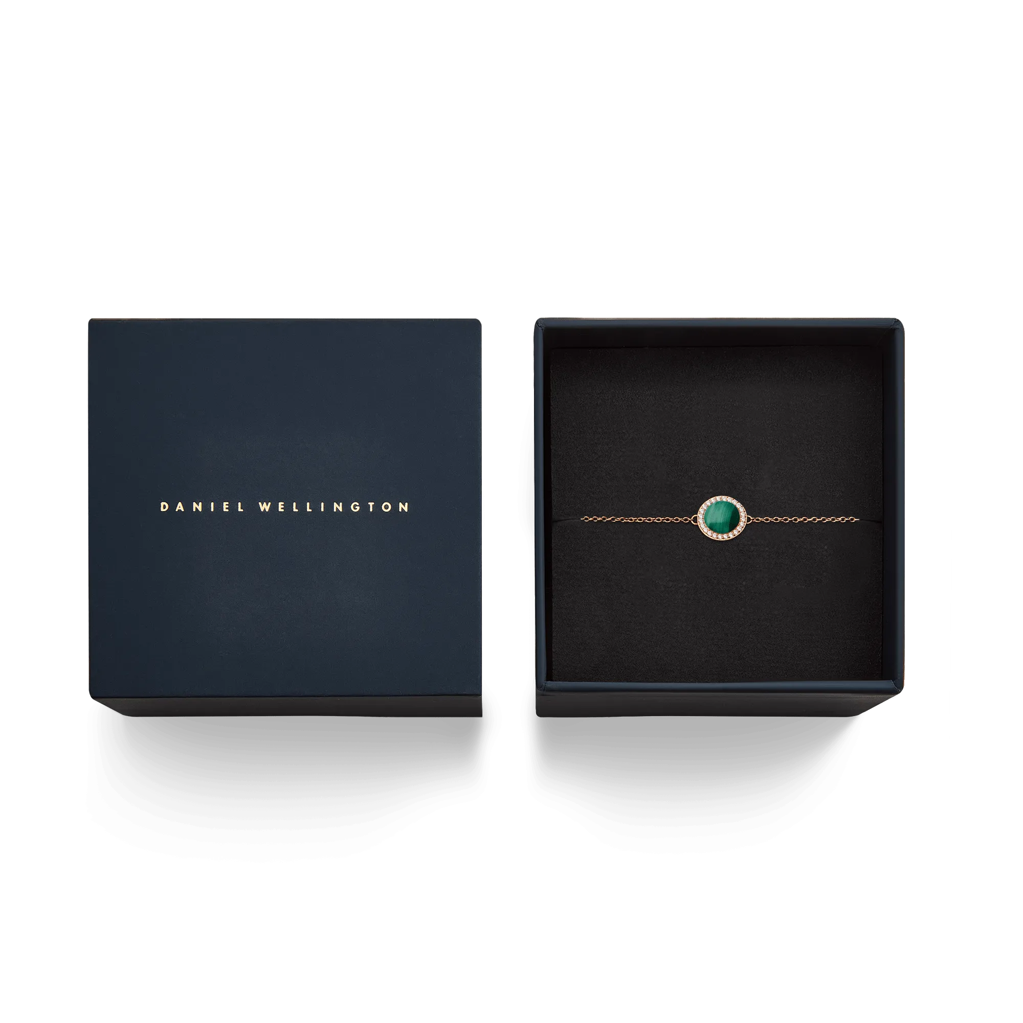 Audrey Bracelet Malachite Rose Gold Daniel Wellington