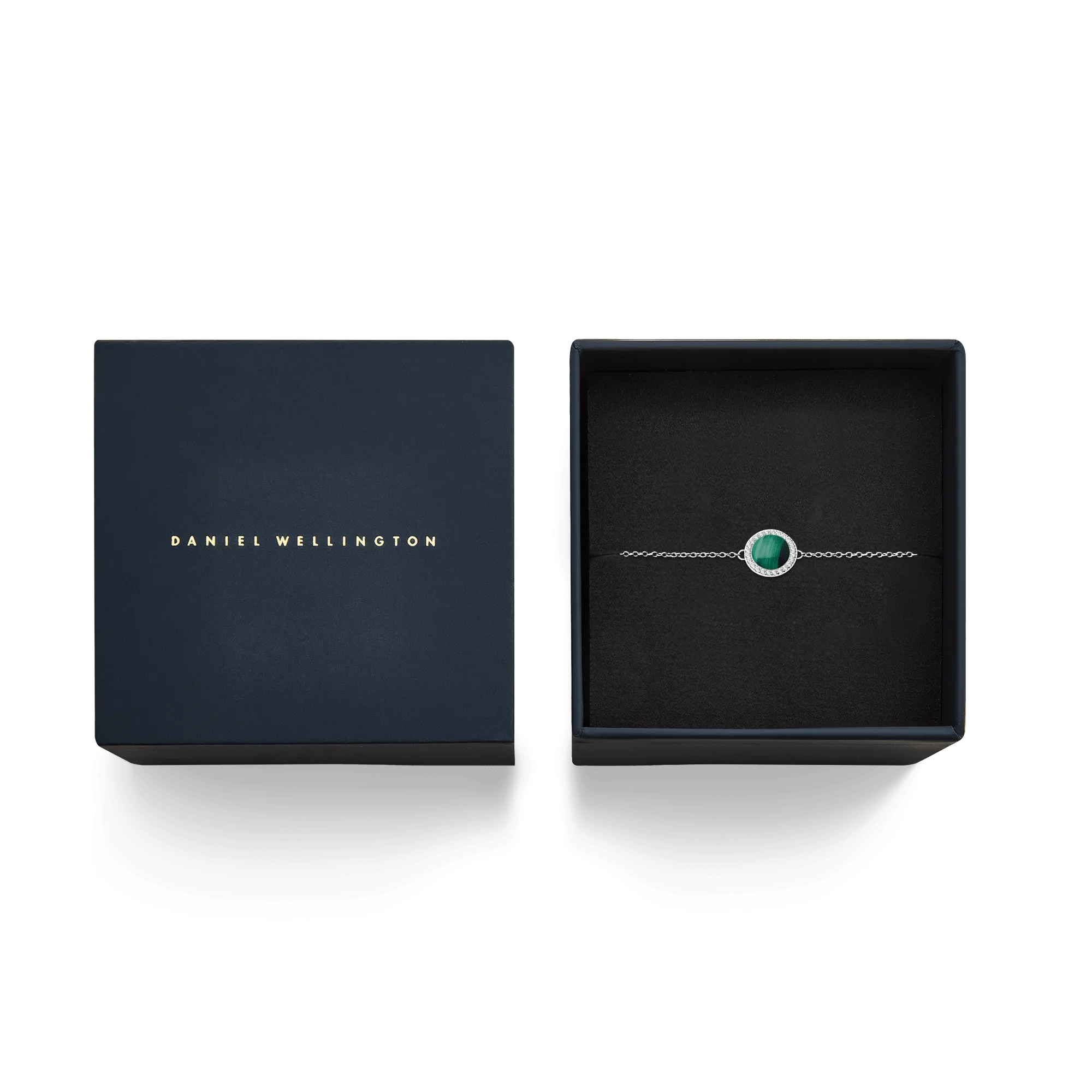 Audrey Bracelet Malachite Silver Daniel Wellington