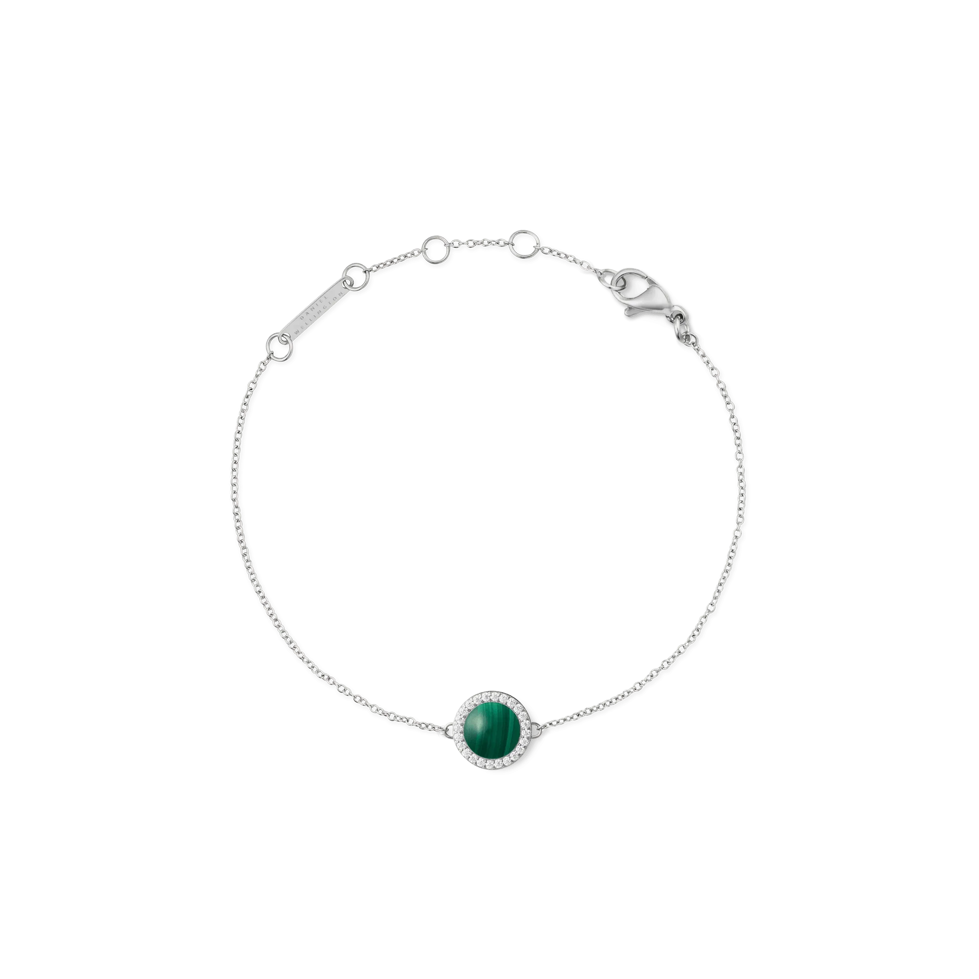 Audrey Bracelet Malachite Silver Daniel Wellington