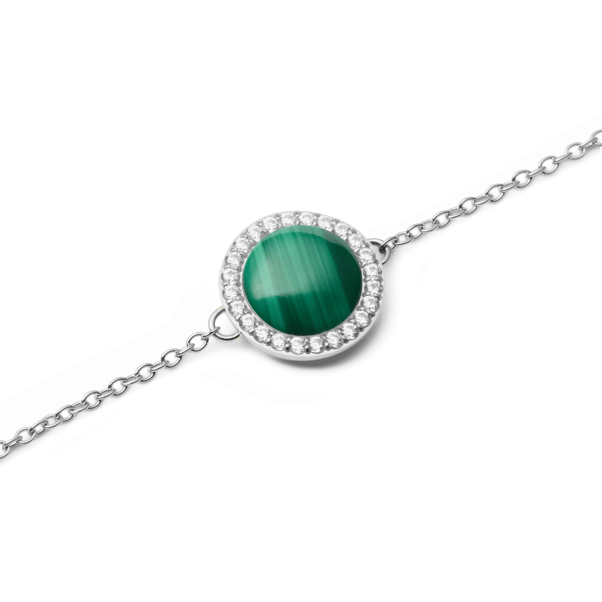 Audrey Bracelet Malachite Silver Daniel Wellington