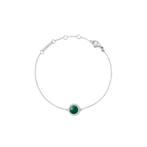 Audrey Bracelet Malachite Silver Daniel Wellington