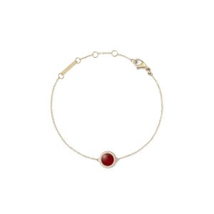 Audrey Bracelet Red Agathe Gold Daniel Wellington