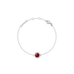 Audrey Bracelet  Red Agathe Silver Daniel Wellington