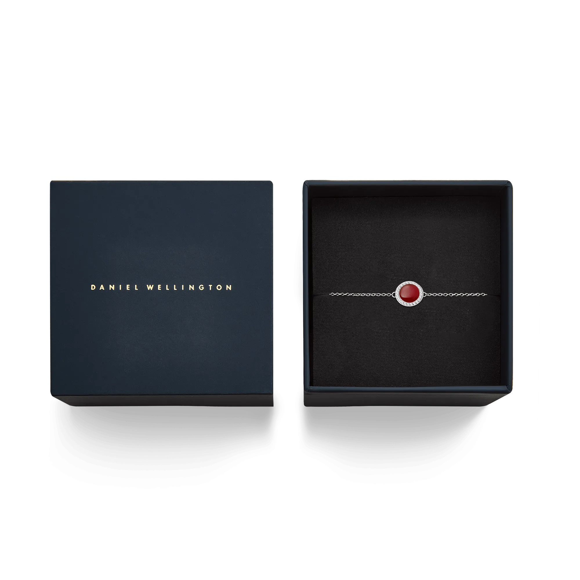 Audrey Bracelet  Red Agathe Silver Daniel Wellington