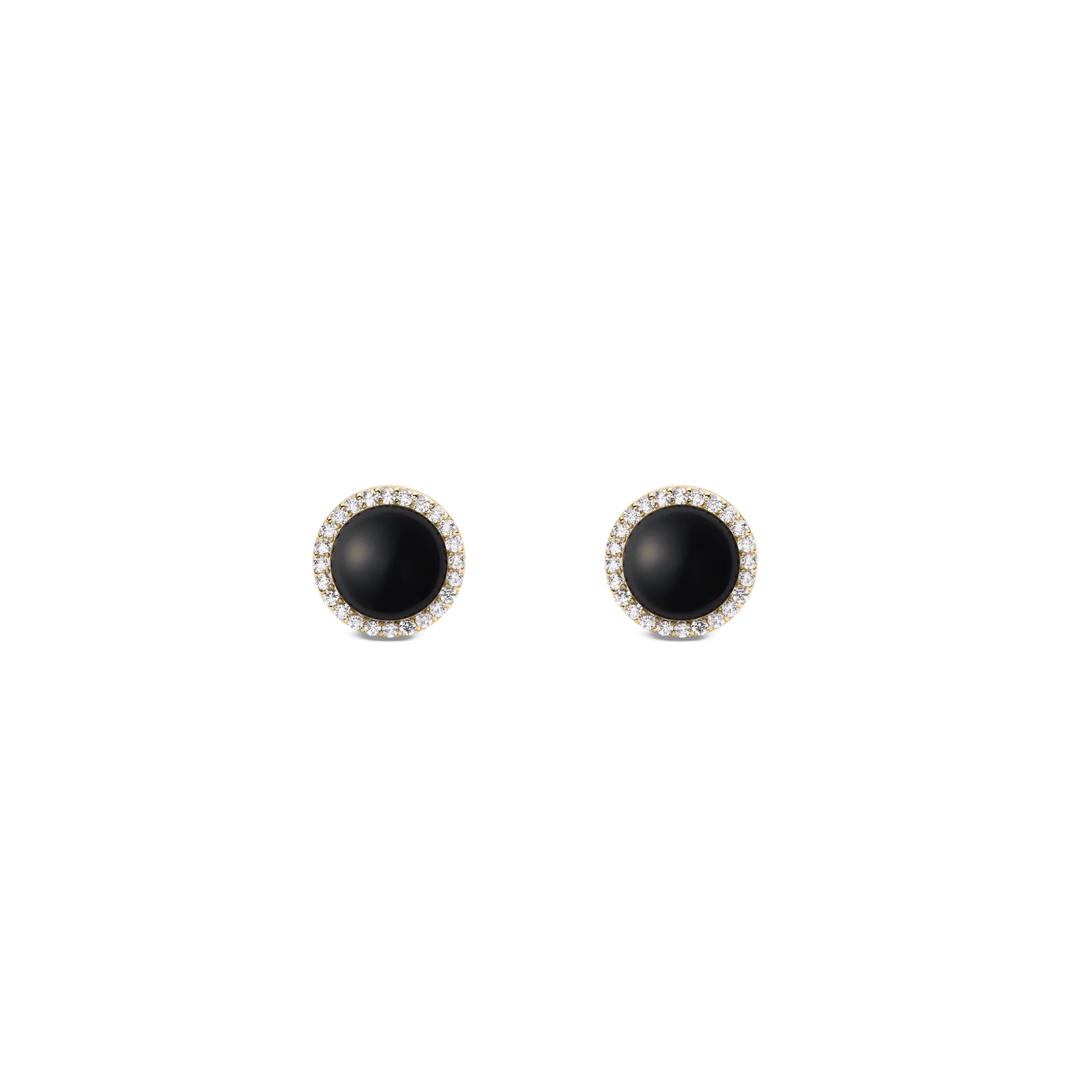 Audrey Earrings Black Agathe Gold Daniel Wellington