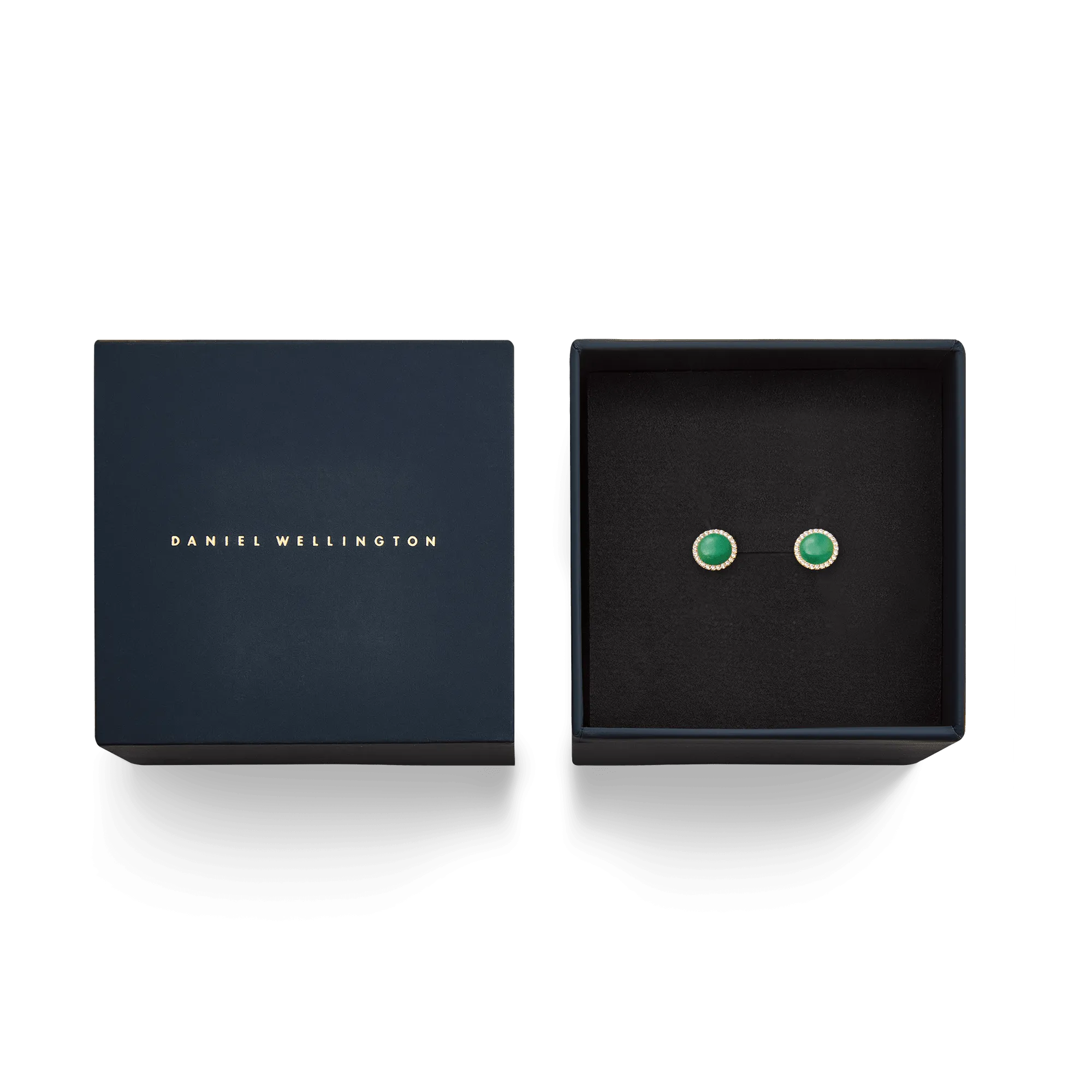 Audrey Earrings Jade Rose Gold Daniel Wellington