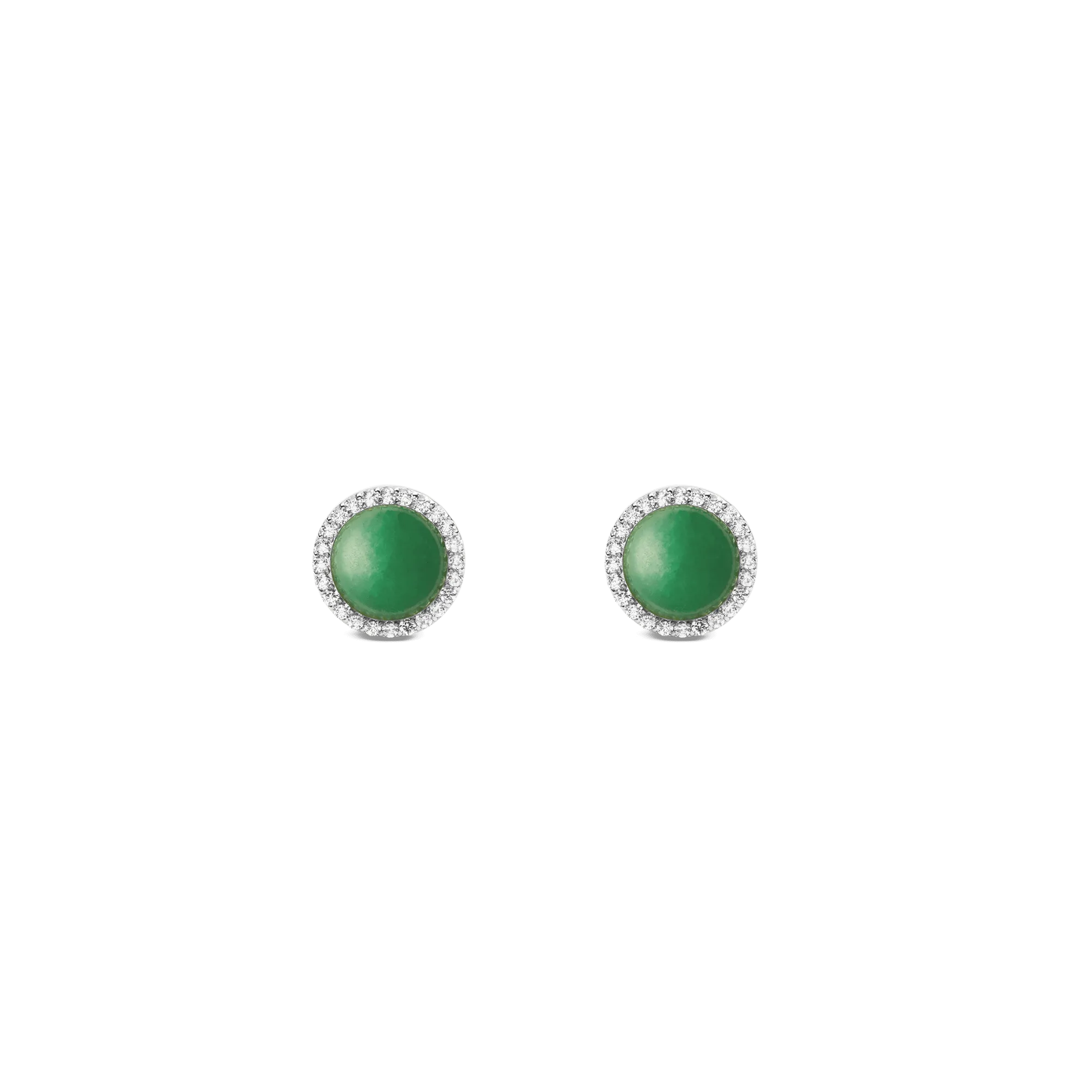 Audrey Earrings Jade Silver Daniel Wellington