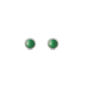 Audrey Earrings Jade Silver Daniel Wellington