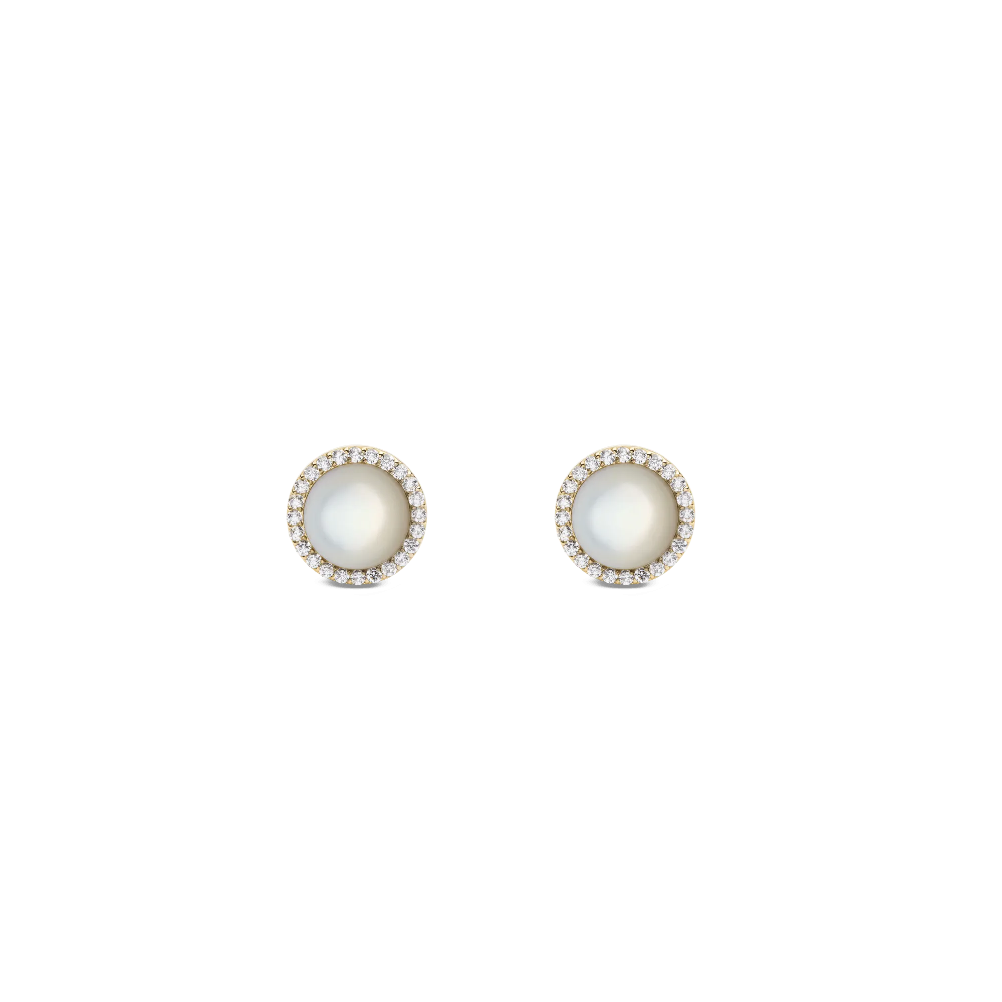 Audrey Earrings Mother of Pearl Gold Daniel Wellington