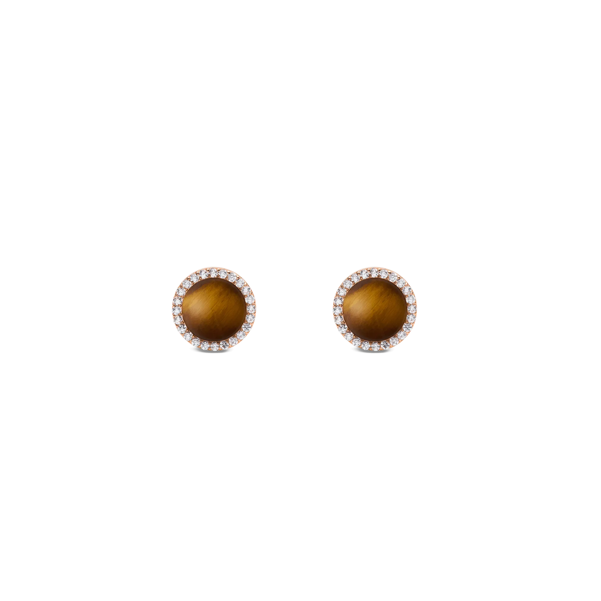 Audrey Earrings Tiger Eye Rose Gold Daniel Wellington