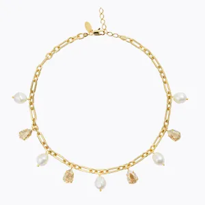 Ayra Necklace / Pearl   Golden Shadow Caroline Svedbom
