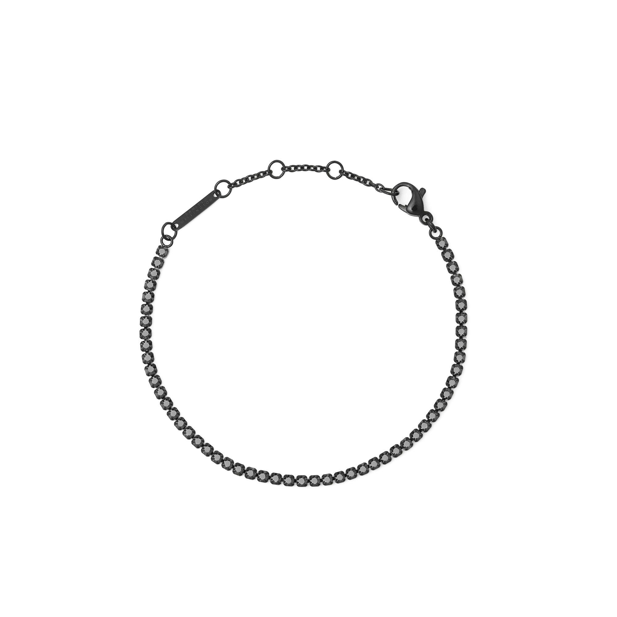 Black Crystal Tennis Bracelet Daniel Wellington