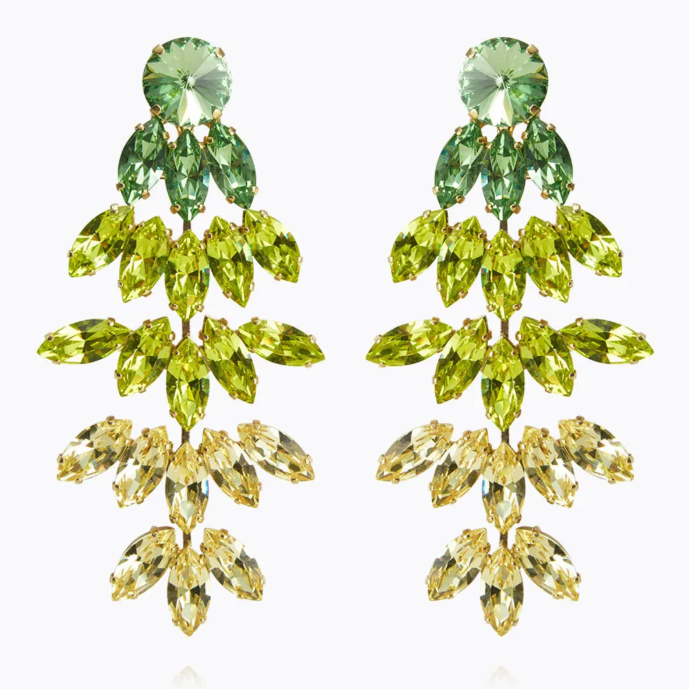 Bonnie Earrings / Lime Combo Caroline Svedbom
