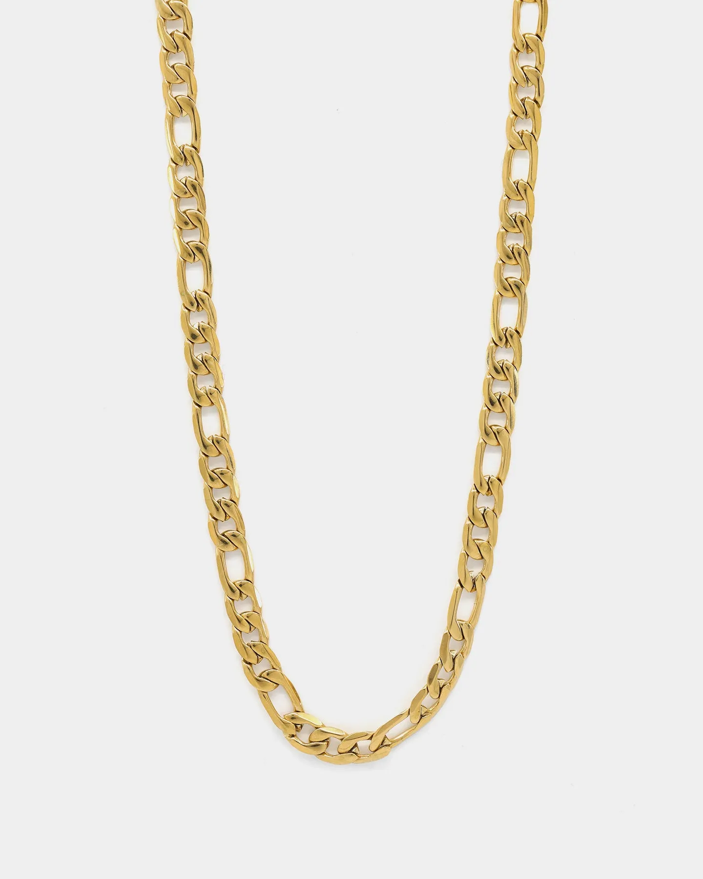 Carré 5mm Figaro 18" Chain Gold