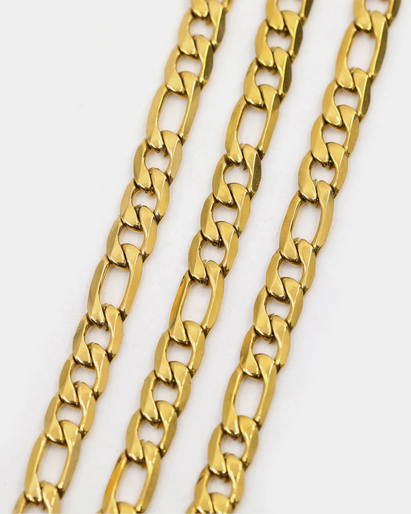 Carré 5mm Figaro 18" Chain Gold