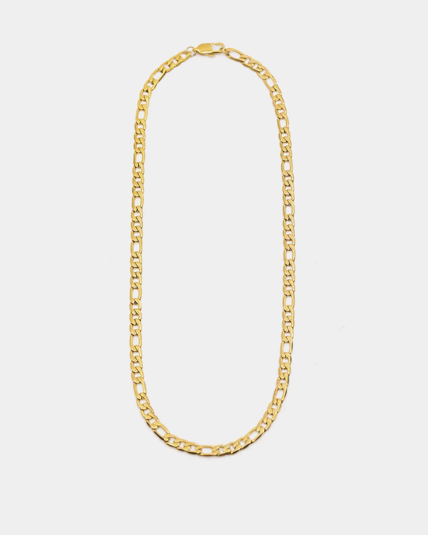 Carré 5mm Figaro 18" Chain Gold