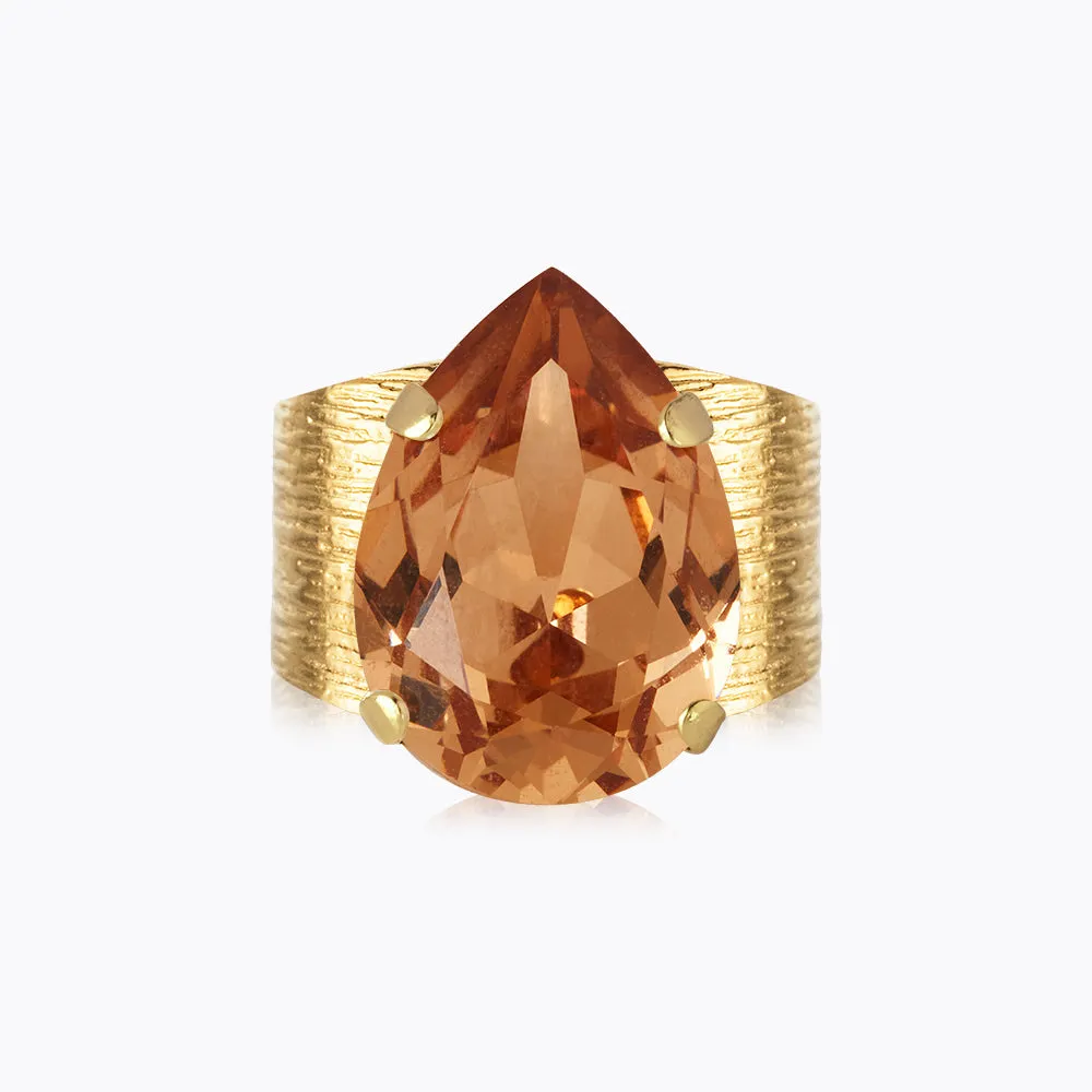 Classic Drop Ring / Light Colorado Topaz Caroline Svedbom