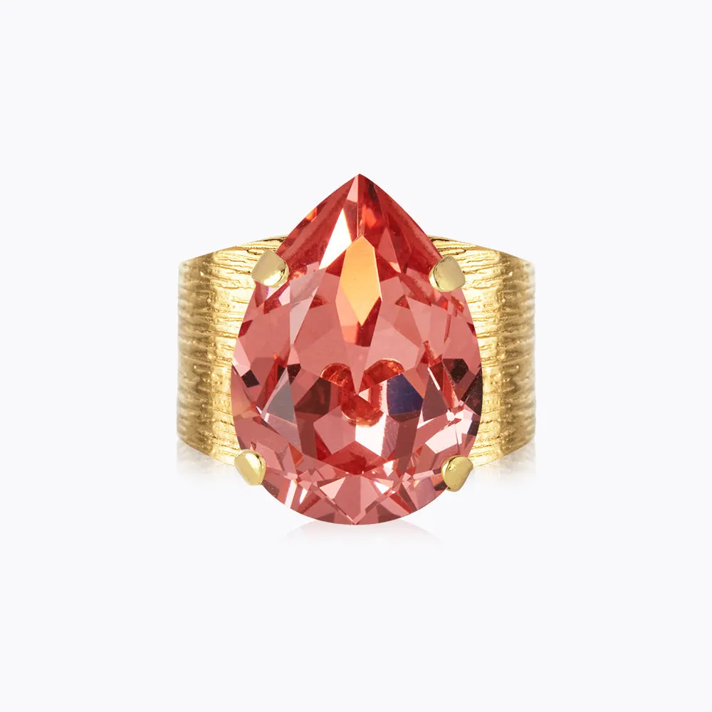 Classic Drop Ring / Rose Peach Caroline Svedbom