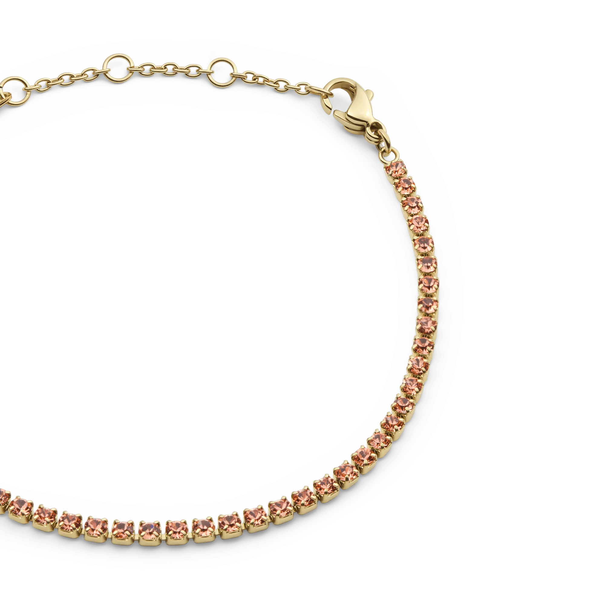 Classic Tennis Bracelet Apricot Gold Daniel Wellington