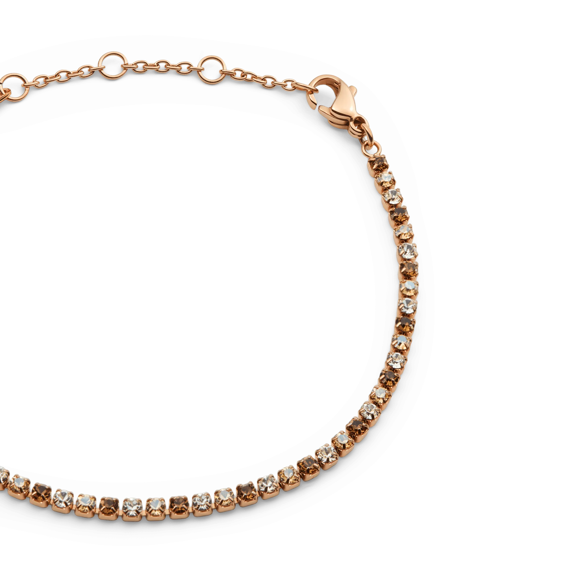 Classic Tennis Bracelet Honey Combo Rose Gold Daniel Wellington